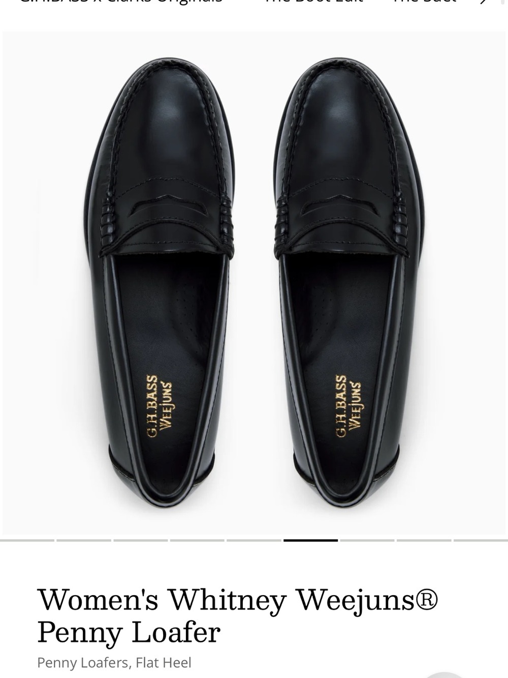 G.H. Bass & Co. Women's Black Penny Loafers